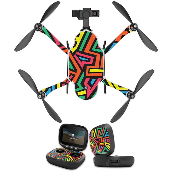 Skin Decal Wrap Compatible With GoPro Karma Drone cover Sticker Design skins Hyper