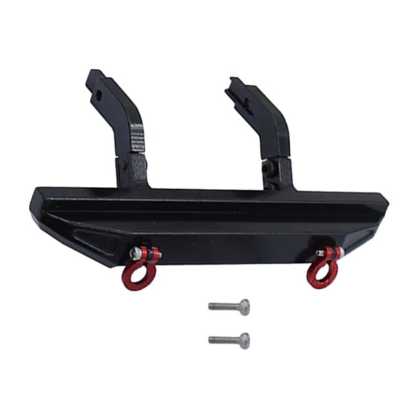 Parachoques trasero de aleación de aluminio Vogacara 1 Uds para 1/18 Trx4m RC Negro