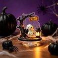 thumbnail image 6 of Halloween Decorations Indoor Clearance, 2D Halloween Spinning Acrylic Tabletop Figurine – Cute Ghost 360-Degree Rotating Ornament, for Mantel, Shelf, Desk & Halloween Gifts (B), 6 of 6