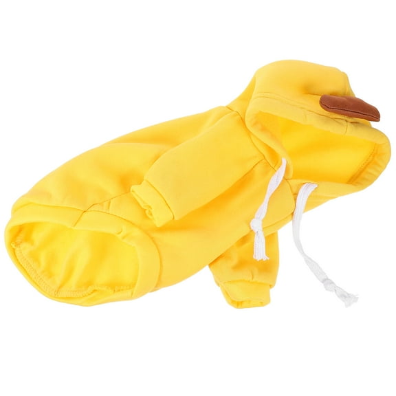 OUNONA Yellow Pet Party Clothes Banana Design Dog Coat Comfortable Fit