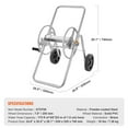 thumbnail image 2 of Favory Hose Reel Cart, Hold Up to Hose (Hose Not Included), Garden Water Hose Carts Mobile Tools with Wheels, Heavy Duty Powder-coated Steel Outdoor Planting for Garden, Yard, Lawn,175ft, 2 of 9