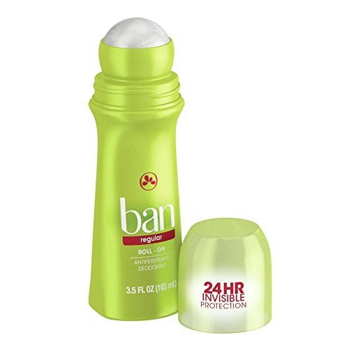 Ban Anti-Perspirant Deodorant Regular 24HR Odor Protection, 3.5 oz, 4-Pack