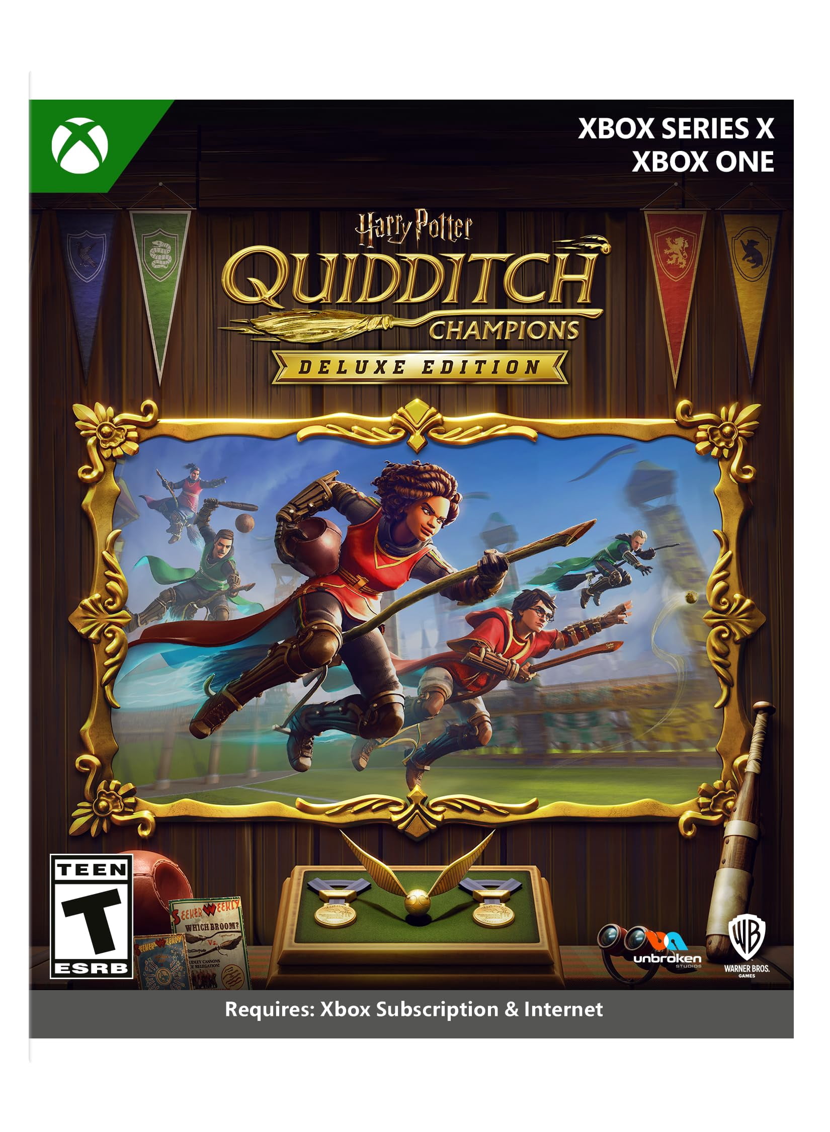 Free Shipping! Warner Bros Harry Potter Quidditch Champions Deluxe