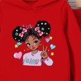 thumbnail image 4 of HCNTES Girls Clothes Toddler Outfits for Girls 2T 3T 4T 5T 6T Child Long Sleeve Cute Cartoon Girl Print Hoodie Tops Elastic Pants Two Piece Set Children Fall Winter Autumn Clothes, 4 of 4