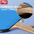thumbnail image 4 of 6 Star Color Table Tennis Racket 7 Star Ping Pong Paddle Racket Bat Hurricane 9 Sticky Forehand Rubber Hurricane 3 Backhand 6004 FL grip, 4 of 6