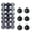 Black, variant on 36 Pieces Christmas Ball Ornaments Christmas Decorations Tree Balls for Tree Ornaments Holiday Wedding Party Decoration Hooks 1.18 Inch (Orange)