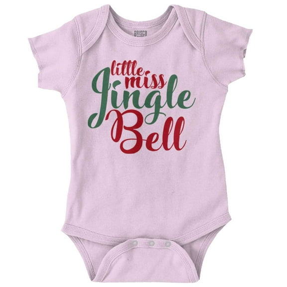 Christmas Little Miss Jingle Bell Bodysuit Jumper Girls Infant Baby Brisco Brands 12M