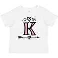 thumbnail image 3 of Inktastic Letter K Monogram Tribal Arrow Girls Toddler T-Shirt, 3 of 5