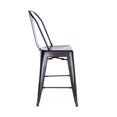 thumbnail image 3 of Dreux Matte Black Steel Counter Chair 24 Inch (Set of 4), 3 of 5