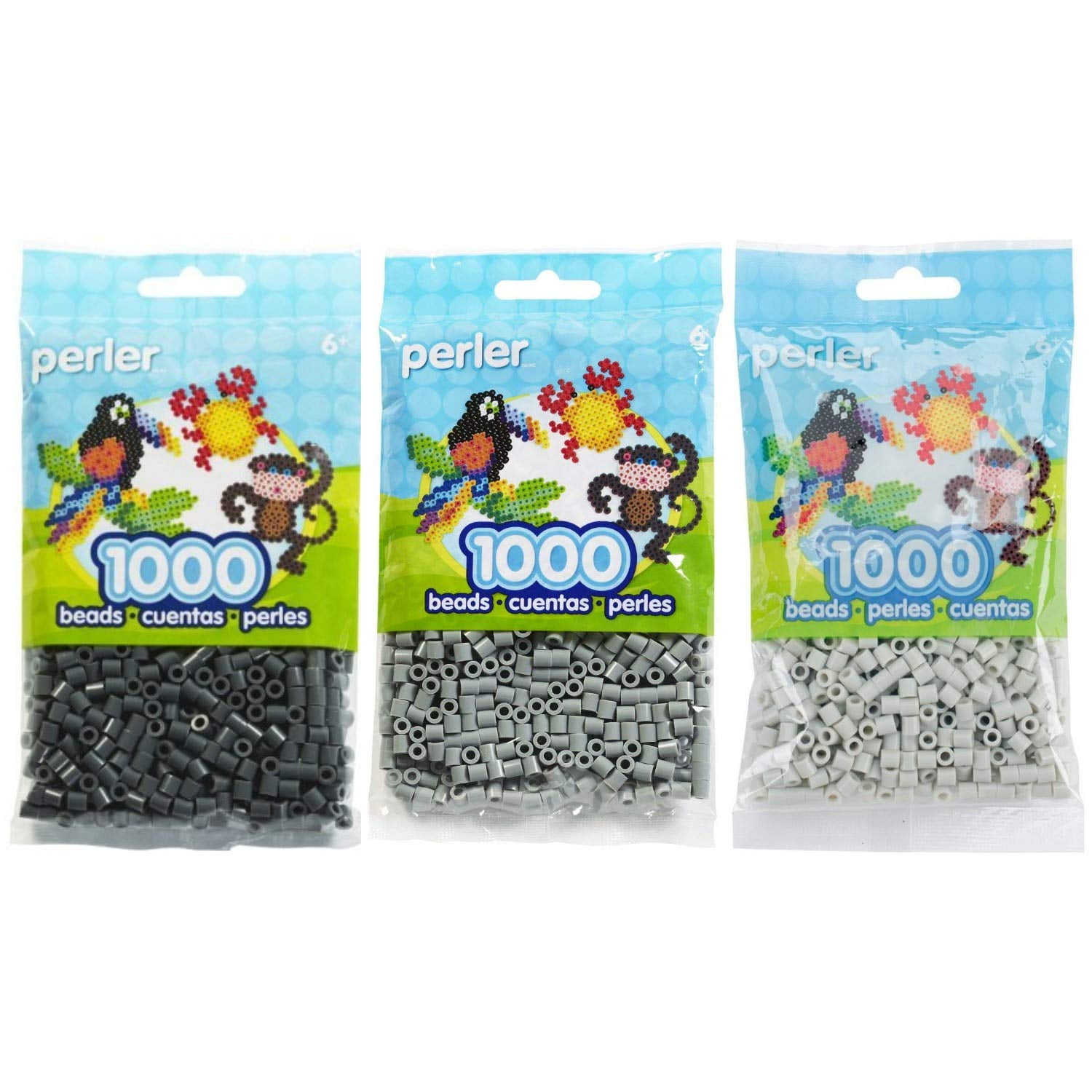 Perler Beads 1000/Pkg-Gray Perler Beads 1000/Pkg-Gray