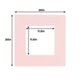thumbnail image 3 of Soft Pink Acid Free 20x20 Picture Frame Mats with White Core Bevel Cut for 12x12 Pictures - Fits, 3 of 4