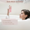 thumbnail image 4 of Unique Bargains Silicone Body Scrubber 2 in 1 Body Brush Hair Scalp Massager Body Scrubbers for Use in Shower Pink, 4 of 7