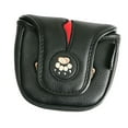 thumbnail image 3 of Golf Putter Head Cover Zulema PU Cuero semicírculo negro, 3 of 8