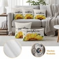 thumbnail image 5 of Sunflowers Outdoor Pillow Covers 20x20 Set of 2,Waterproof Patio Throw Pillowcase Protectors,Farmhouse Bees Vintage Sunshine Summer Decorative Pillow Shams Cushion Covers for Seat Bed Couch Sofa, 5 of 8