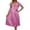 Pink, variant on PMVFHDE Women's Summer Ice Silk Knee-Length Nightgown with Comfortable Lace Short Sleeve Home Wear Women Pajamas