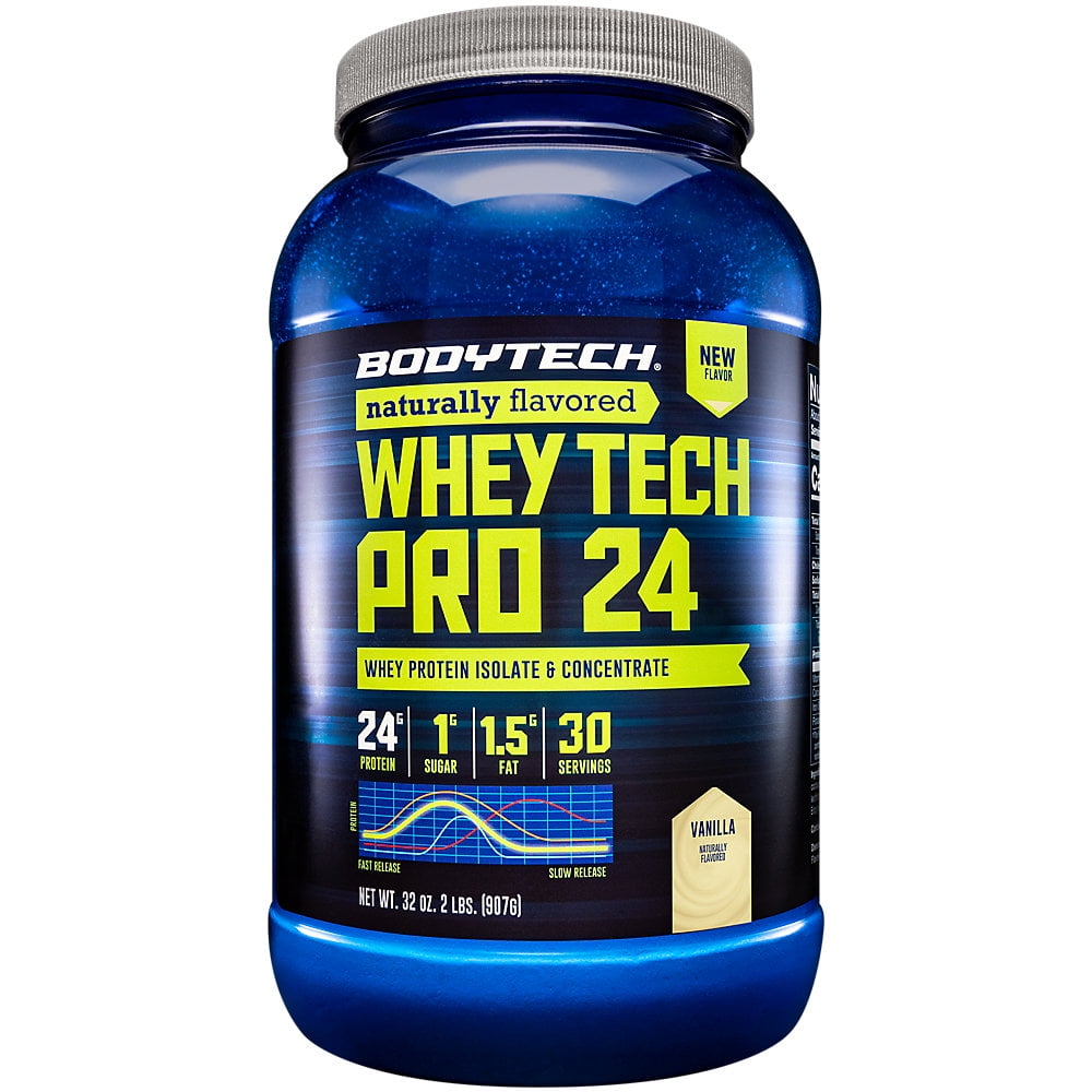 BodyTech Whey Tech Pro 24 Protein Powder Protein Enzyme Blend with BCAA