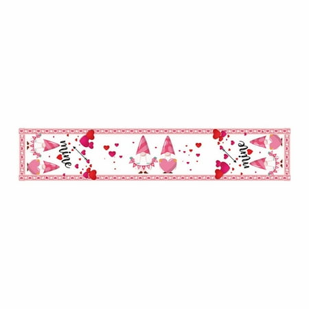 

Mantel Scarf Easter Heart Valentines Day Garden Happy Valentine s Day Yard Hanging Banner Decoration Valentine s Day Table Flag Decoration Flag And Tablecloth Fabric Napkins Christmas Light Table