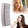 thumbnail image 1 of Peine corto galvanizado para alisar el cabello. Peine especial para niñas. Peine pequeño para peinar. Peine de púas anchas en dorado, plateado y negro. Herramientas de peluquería, 1 of 6