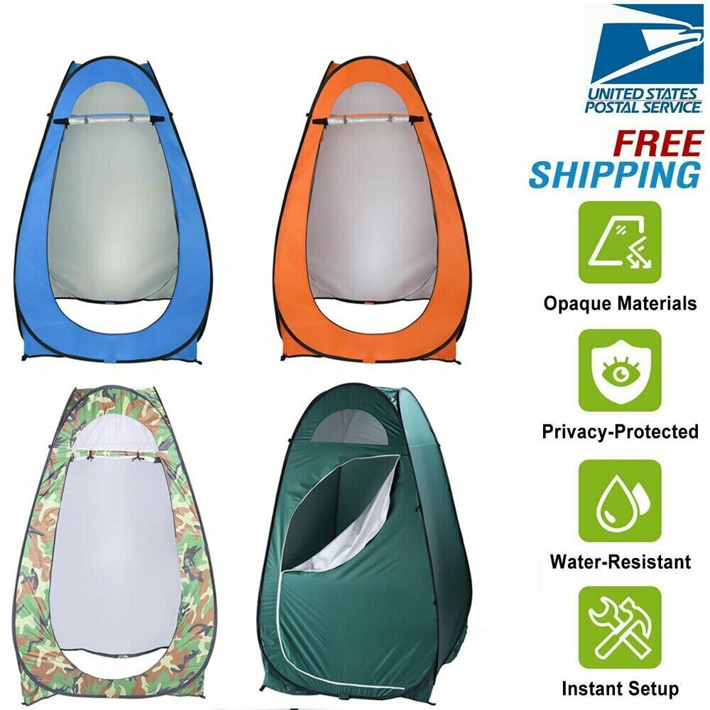 US IN STOCK- Shower Tents For Camping Pop-Up Privacy TentPortable Shower Tent Outdoor Camp Bathroom Changing Dressing Room Instant Privacy Shelters for Hiking Beach Picnic Fishing Potty - image 1 of 13