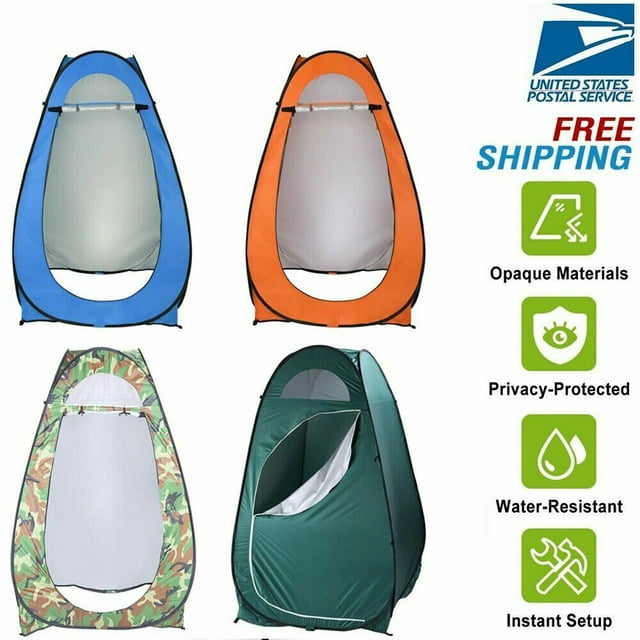 US IN STOCK- Shower Tents For Camping Pop-Up Privacy TentPortable Shower Tent Outdoor Camp Bathroom Changing Dressing Room Instant Privacy Shelters for Hiking Beach Picnic Fishing Potty