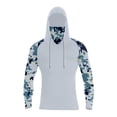 thumbnail image 4 of APEXFWDT Men's Performance Fishing Hoodie Sun Shirt with Mask Big&Tall UPF 50+ Sun Protection Long Sleeve Shirts with Neck Gaiter,L,Gray, 4 of 4