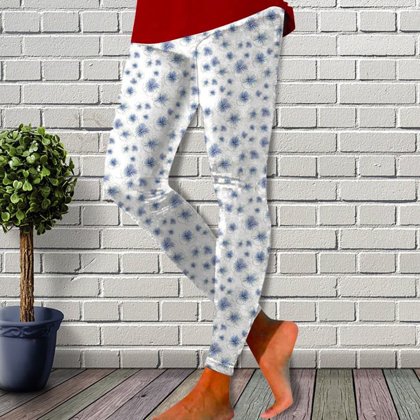 MKLEKYY Leggings deportivos para mujer, moda casual, estampado floral, mallas deportivas de fitness, pantalones de yoga