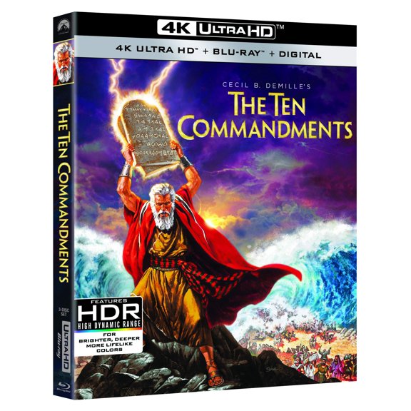Película física Paramount Los Diez Mandamientos 4K UHD Blu-ray
