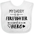 thumbnail image 3 of Inktastic My Daddy is a Firefighter and a Hero Boys or Girls Baby Bib, 3 of 4