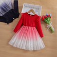 thumbnail image 2 of JSCDRPDWL Graduation Dress Black a Line Dress Newborn Girl Thanksgiving Outfit Baby Girl Clothes 0-3 Months Little Girl for 10 Year Old Girls Birthday, Red 3-4 Years, 2 of 4