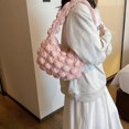 thumbnail image 1 of Bolso tote acolchado para mujer, Bolso acolchado ligero, Bolso de hombro acolchado suave (rosa), 1 of 7