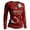 Z012_Wine, variant on Womens Long Sleeve Tops 250 Anniversary USA Flag Printed Crew Neck Crew Neck Tops Slim Fit T-Shirt Trendy Independence Day Clothes