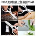 thumbnail image 5 of Wellbom Kitchen Scissors Stainless Steel Kitchen & Herb Scissors Set Heavy Duty Meat Poultry Shears- 2-Piece Multi-Purpose Shears for Precise Cutting and Herb Snipping, 5 of 7