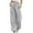 Grey, variant on Womens Baggy Joggers Drawstring Waist Side Pocket Soft Plush Fabric Pants Elastic Waist Fall Winter Relaxed Fit Casual Cozy Pants