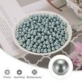 thumbnail image 3 of Uxcell 500Pcs Faux Pearl for Crafting, 10mm No Hole ABS Round Pearls Beads for Cosmetic Boxes, DIY, Silver Grey, 3 of 5