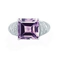 thumbnail image 3 of Sterling Silver with Natural Amethyst Square-cut Ring, 3 of 3