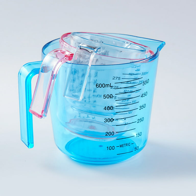 Measuring Jug Plastic Measuring Cup With Scale Handle Transparent
