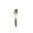 🔥 Gold_New#10031, variant on Stainless Steel Spoon & Fork Set | Silver Utensils with Wooden Handle | Dishwasher Safe Cutlery | 19.2cm Ergonomic Design | Rust Resistant | Single Piece | Durable Kitchen Serving Flatware