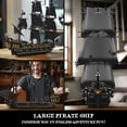 thumbnail image 3 of 13199 Pirates Ship Model Building Blocks Kits, MOC Large Black Pearl Sailboat Model Construction Set to Build, Gift for +/ Collections Enthusiasts (3180+ Pieces), 3 of 6