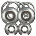 thumbnail image 2 of Range Kleen Style D 8-Pack Heavy Duty Chrome 4 Piece Drip Pans and 4-Piece Trim Rings - Silver, 2 of 6