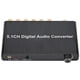 thumbnail image 5 of Convertidor de audio digital de 5.1 canales con interruptor automático de fibra a coaxial de 100-240 V (enchufe estadounidense), 5 of 10