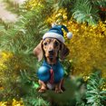 thumbnail image 2 of KCEHTA Dachshund Christmas Ornaments, Dachshund Ornaments for Christmas Tree, Acrylic Dachshund Pendant Christmas Hanging Ornament Cute Dachshund Dog Xmas Tree Decorations for Dog Lovers, 2 of 6