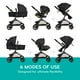 thumbnail image 3 of Sistema de viaje modular Evenflo Pivot con asiento infantil para automóvil LiteMax con barra antirrebote (rosa polvorienta), 3 of 5