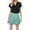 Light Blue, variant on TSADFHJI Skirts for Women High Waist Women's Carnival Color Contrasting Elastic Spicy Girl Bead Shining Shorts S Red