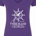 thumbnail image 4 of Inktastic Tybee Island Georgia Travel Women's V-Neck T-Shirt, 4 of 5