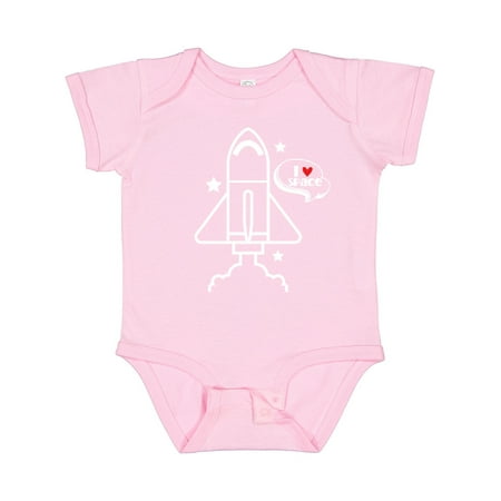 

Inktastic Rocket Ship I Love Space Gift Baby Boy or Baby Girl Bodysuit