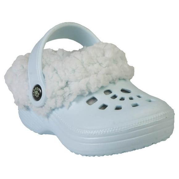 Kid's FleeceDawgs Clogs - Baby Blue with Baby Blue 2-3