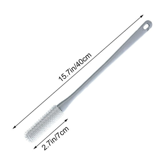 Rkxzt Cleaning Brush,Toe Cleaning Brush with Soft Bristles and Ergonomic Handle for Dead Skin Removal, 2-Pack,Mop/Brooms Accessories|Silica Gel,Gray