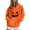 Orange, variant on Halloween Women's Hoodies Spooky Devil Expression Printed Hooded Sweatshirts Casual Loose Fleece Jacket 2025 Fall Halloween Costume Long Sleeve Sweaters Pullover with Pocket