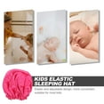 thumbnail image 2 of OULII Rosy Satin Sleeping Cap for Kids with Elastic Adjustable Design 1Set, 2 of 4