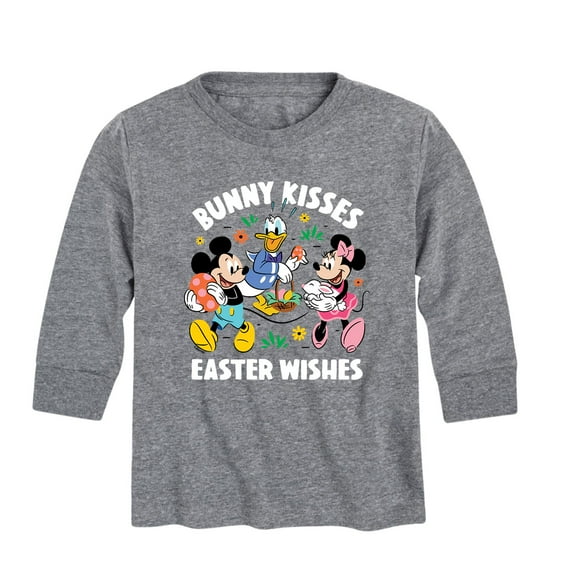 Mickey & Friends - Bunny Kisses Easter Wishes - Youth Long Sleeve Graphic T-Shirt
